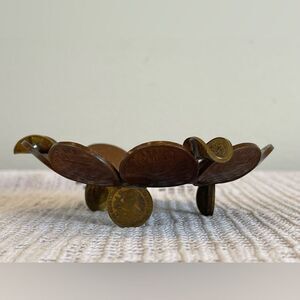 Cool vintage ashtray with Mexican coins || Cigarettes ashtray || Vgt ashtray